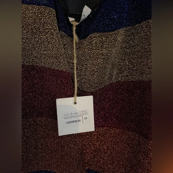 OSÉREE Striped stretch-Lurex halterneck sheer maxi dress